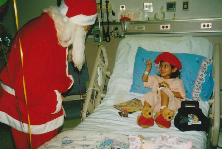 Santa at Children's Hospital 1997